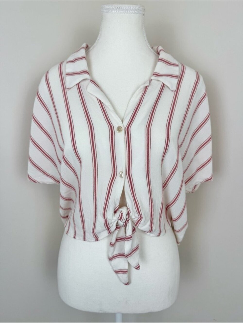 Aritzia Wilfred Free Tie Front Blouse Size Medium #72099